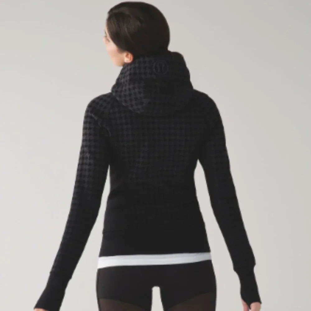 Lululemon Scuba Full Zip Houndstooth Size 2 - Picture 2 of 4